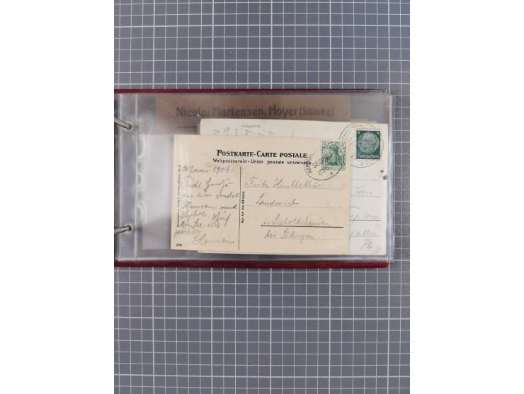 1897/1939, kleine Sammlung “Schiffspost in der Nordsee” mit Schwerpunkt Helgoland, ca. 50 Briefe und Karten mit Schiffspost-N