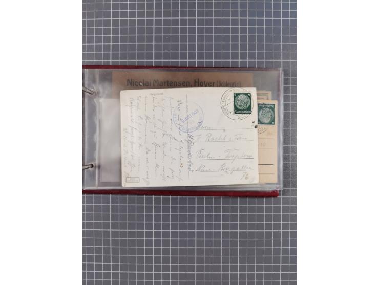 1897/1939, kleine Sammlung “Schiffspost in der Nordsee” mit Schwerpunkt Helgoland, ca. 50 Briefe und Karten mit Schiffspost-N