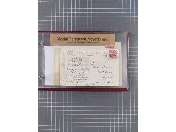 1897/1939, kleine Sammlung “Schiffspost in der Nordsee” mit Schwerpunkt Helgoland, ca. 50 Briefe und Karten mit Schiffspost-N