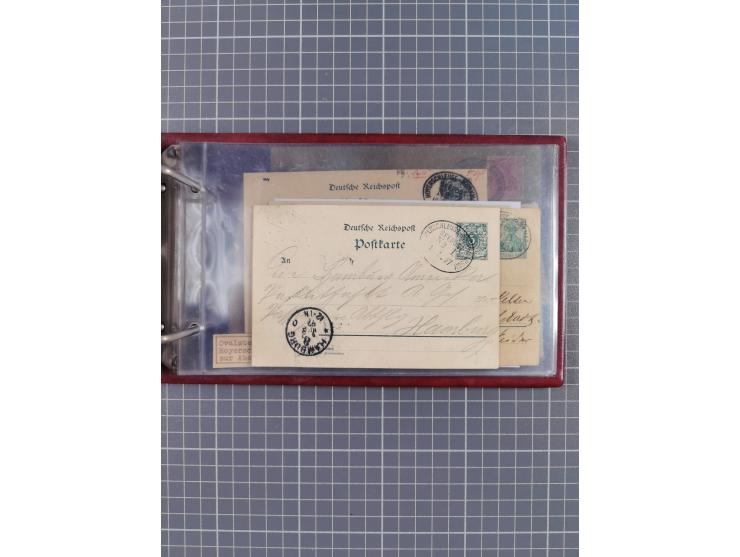 1897/1939, kleine Sammlung “Schiffspost in der Nordsee” mit Schwerpunkt Helgoland, ca. 50 Briefe und Karten mit Schiffspost-N