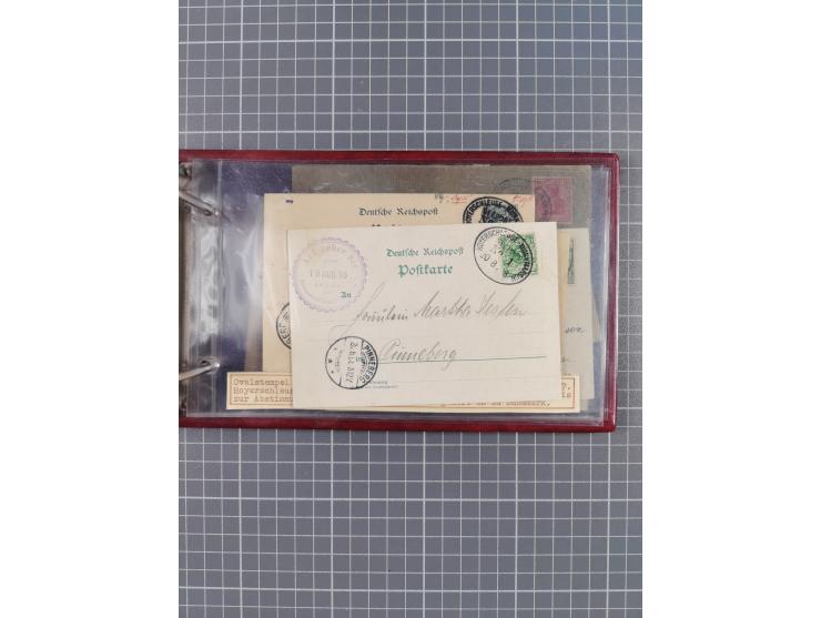 1897/1939, kleine Sammlung “Schiffspost in der Nordsee” mit Schwerpunkt Helgoland, ca. 50 Briefe und Karten mit Schiffspost-N