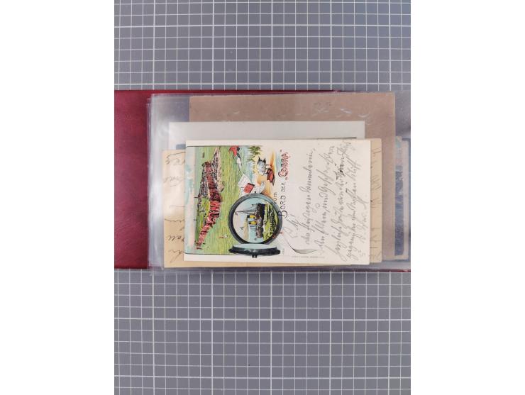 1897/1939, kleine Sammlung “Schiffspost in der Nordsee” mit Schwerpunkt Helgoland, ca. 50 Briefe und Karten mit Schiffspost-N