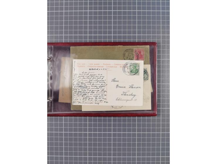 1897/1939, kleine Sammlung “Schiffspost in der Nordsee” mit Schwerpunkt Helgoland, ca. 50 Briefe und Karten mit Schiffspost-N