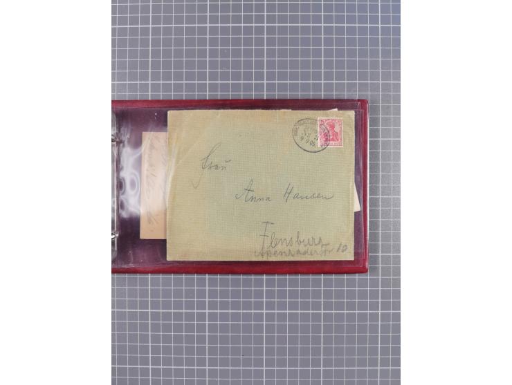 1897/1939, kleine Sammlung “Schiffspost in der Nordsee” mit Schwerpunkt Helgoland, ca. 50 Briefe und Karten mit Schiffspost-N