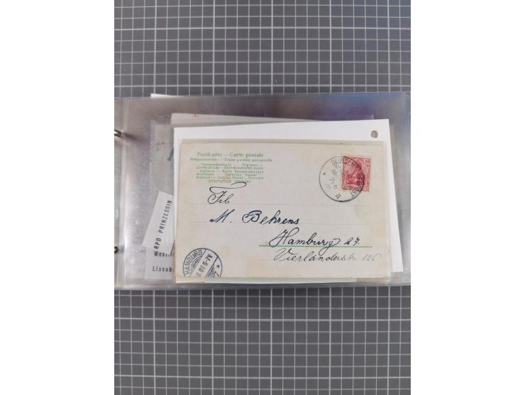 1894/1936, kleine Sammlung “DSP OST-AFRIKA LINIE” inkl. “OST-AFRIKANISCHE HAUPTLINIE” mit ca. 35 Briefen und Karten sowie zus