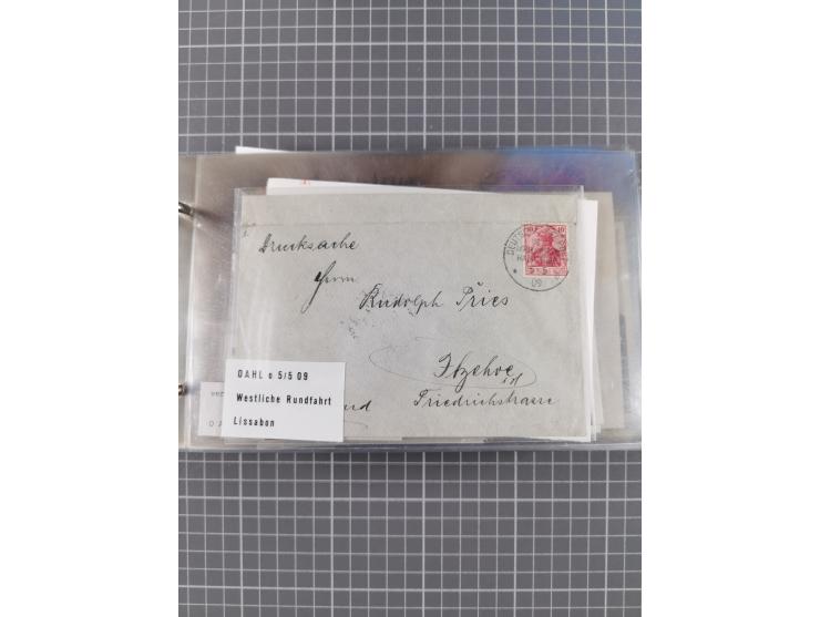 1894/1936, kleine Sammlung “DSP OST-AFRIKA LINIE” inkl. “OST-AFRIKANISCHE HAUPTLINIE” mit ca. 35 Briefen und Karten sowie zus