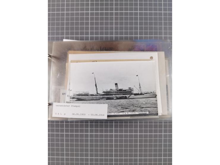 1894/1936, kleine Sammlung “DSP OST-AFRIKA LINIE” inkl. “OST-AFRIKANISCHE HAUPTLINIE” mit ca. 35 Briefen und Karten sowie zus