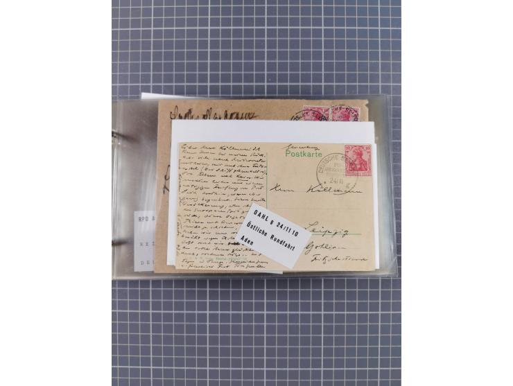 1894/1936, kleine Sammlung “DSP OST-AFRIKA LINIE” inkl. “OST-AFRIKANISCHE HAUPTLINIE” mit ca. 35 Briefen und Karten sowie zus