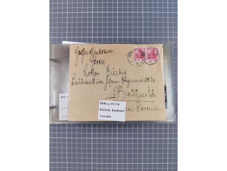 1894/1936, kleine Sammlung “DSP OST-AFRIKA LINIE” inkl. “OST-AFRIKANISCHE HAUPTLINIE” mit ca. 35 Briefen und Karten sowie zus