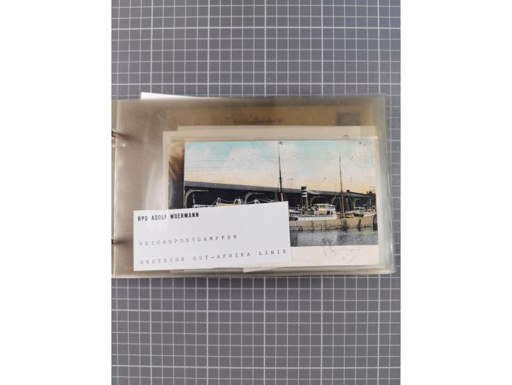 1894/1936, kleine Sammlung “DSP OST-AFRIKA LINIE” inkl. “OST-AFRIKANISCHE HAUPTLINIE” mit ca. 35 Briefen und Karten sowie zus