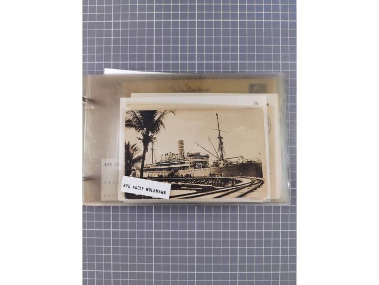 1894/1936, kleine Sammlung “DSP OST-AFRIKA LINIE” inkl. “OST-AFRIKANISCHE HAUPTLINIE” mit ca. 35 Briefen und Karten sowie zus