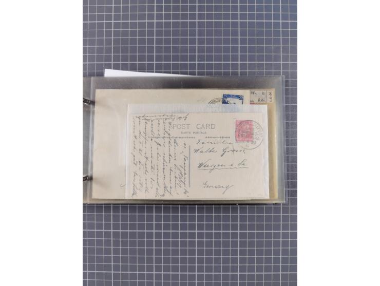 1894/1936, kleine Sammlung “DSP OST-AFRIKA LINIE” inkl. “OST-AFRIKANISCHE HAUPTLINIE” mit ca. 35 Briefen und Karten sowie zus