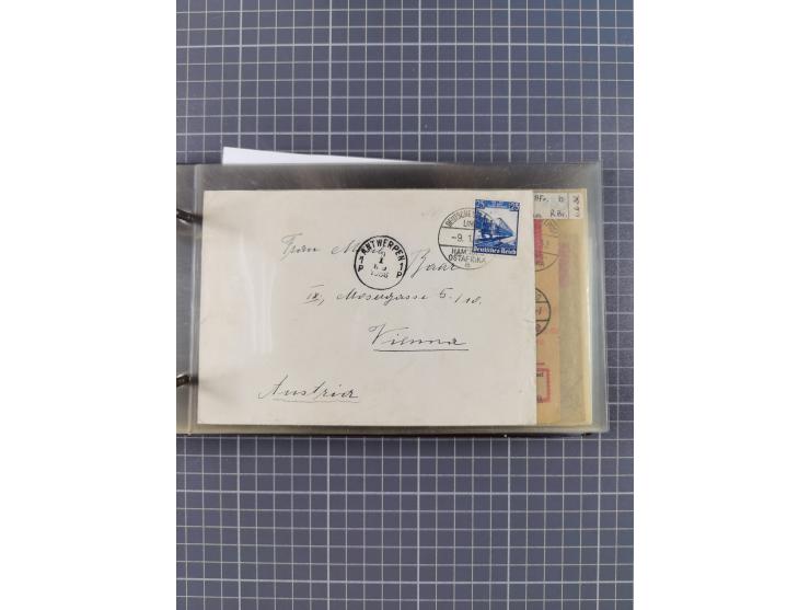 1894/1936, kleine Sammlung “DSP OST-AFRIKA LINIE” inkl. “OST-AFRIKANISCHE HAUPTLINIE” mit ca. 35 Briefen und Karten sowie zus