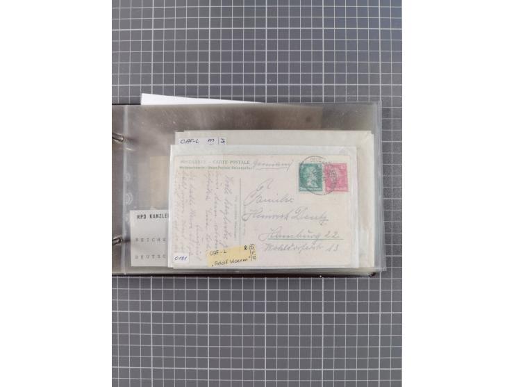 1894/1936, kleine Sammlung “DSP OST-AFRIKA LINIE” inkl. “OST-AFRIKANISCHE HAUPTLINIE” mit ca. 35 Briefen und Karten sowie zus