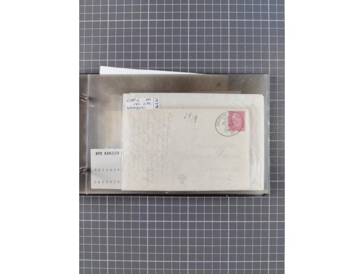 1894/1936, kleine Sammlung “DSP OST-AFRIKA LINIE” inkl. “OST-AFRIKANISCHE HAUPTLINIE” mit ca. 35 Briefen und Karten sowie zus