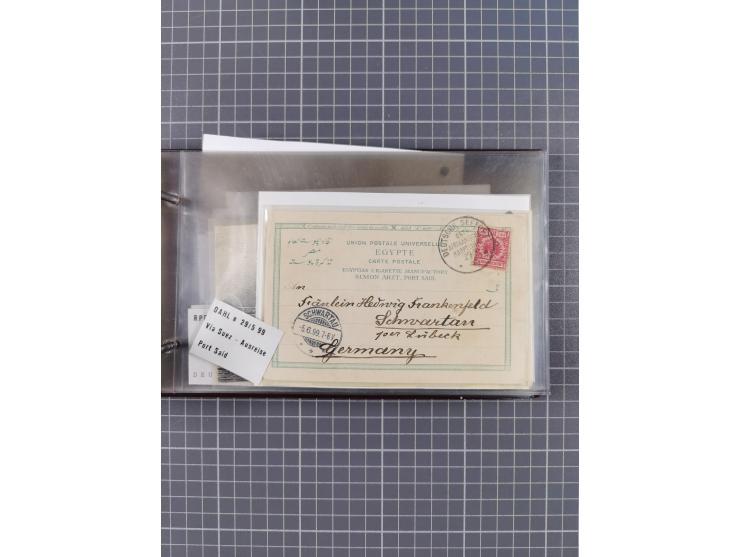 1894/1936, kleine Sammlung “DSP OST-AFRIKA LINIE” inkl. “OST-AFRIKANISCHE HAUPTLINIE” mit ca. 35 Briefen und Karten sowie zus