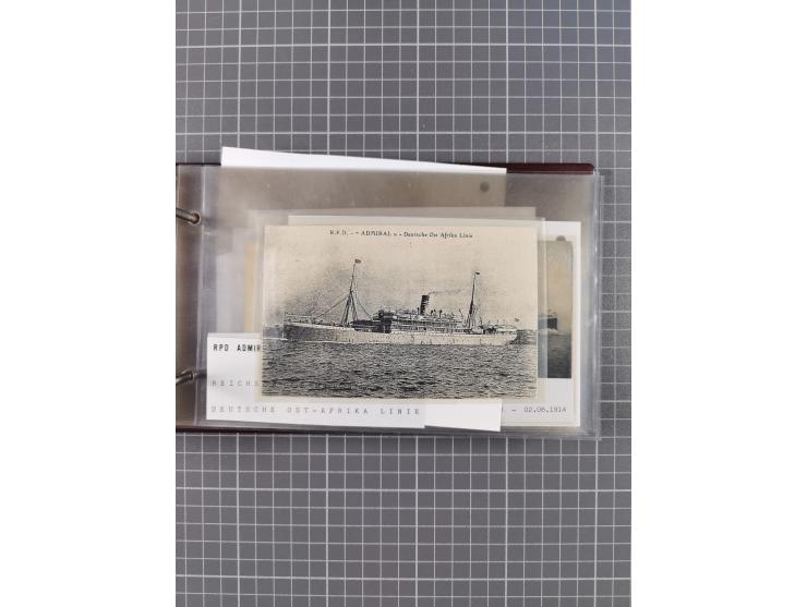 1894/1936, kleine Sammlung “DSP OST-AFRIKA LINIE” inkl. “OST-AFRIKANISCHE HAUPTLINIE” mit ca. 35 Briefen und Karten sowie zus