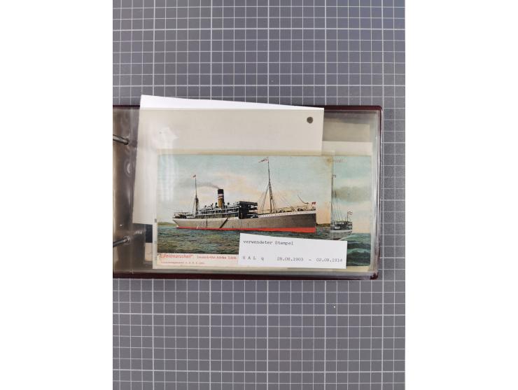 1894/1936, kleine Sammlung “DSP OST-AFRIKA LINIE” inkl. “OST-AFRIKANISCHE HAUPTLINIE” mit ca. 35 Briefen und Karten sowie zus