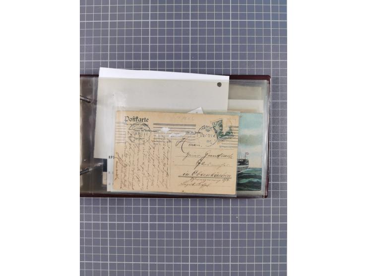 1894/1936, kleine Sammlung “DSP OST-AFRIKA LINIE” inkl. “OST-AFRIKANISCHE HAUPTLINIE” mit ca. 35 Briefen und Karten sowie zus