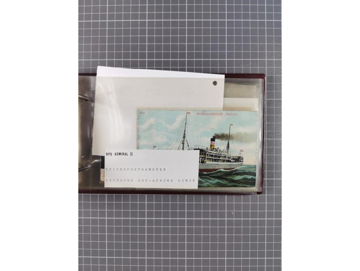 1894/1936, kleine Sammlung “DSP OST-AFRIKA LINIE” inkl. “OST-AFRIKANISCHE HAUPTLINIE” mit ca. 35 Briefen und Karten sowie zus
