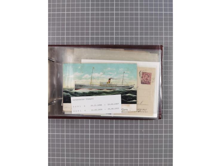 1894/1936, kleine Sammlung “DSP OST-AFRIKA LINIE” inkl. “OST-AFRIKANISCHE HAUPTLINIE” mit ca. 35 Briefen und Karten sowie zus