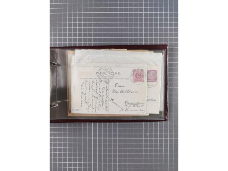 1894/1936, kleine Sammlung “DSP OST-AFRIKA LINIE” inkl. “OST-AFRIKANISCHE HAUPTLINIE” mit ca. 35 Briefen und Karten sowie zus