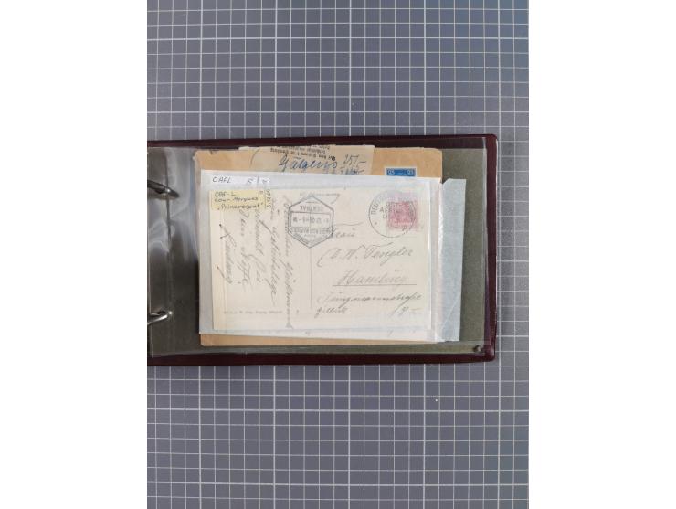 1894/1936, kleine Sammlung “DSP OST-AFRIKA LINIE” inkl. “OST-AFRIKANISCHE HAUPTLINIE” mit ca. 35 Briefen und Karten sowie zus