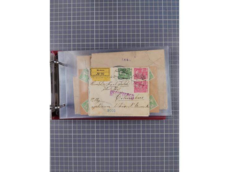 1866/1960 (ca.), interessanter Sammlungsposten inkl. sehr viel Dt. Seepost, Anlandungsstempeln, frühe Schiffspost, kleine Sam