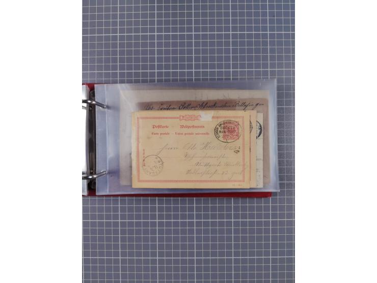 1866/1960 (ca.), interessanter Sammlungsposten inkl. sehr viel Dt. Seepost, Anlandungsstempeln, frühe Schiffspost, kleine Sam