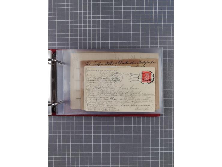 1866/1960 (ca.), interessanter Sammlungsposten inkl. sehr viel Dt. Seepost, Anlandungsstempeln, frühe Schiffspost, kleine Sam