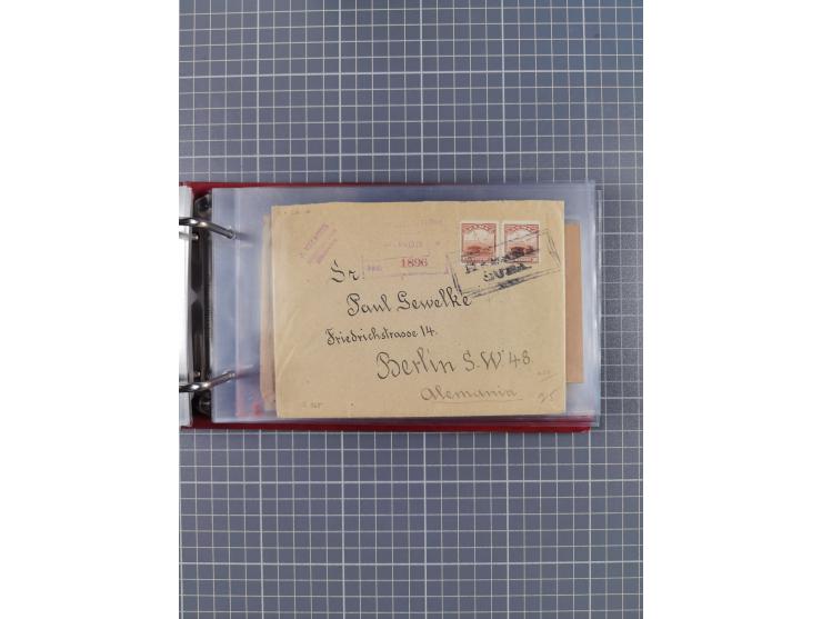 1866/1960 (ca.), interessanter Sammlungsposten inkl. sehr viel Dt. Seepost, Anlandungsstempeln, frühe Schiffspost, kleine Sam