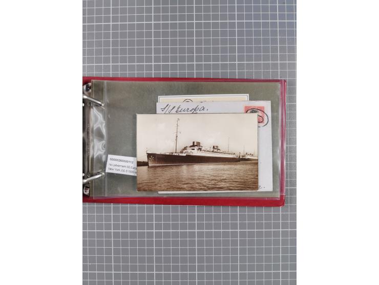 1866/1960 (ca.), interessanter Sammlungsposten inkl. sehr viel Dt. Seepost, Anlandungsstempeln, frühe Schiffspost, kleine Sam