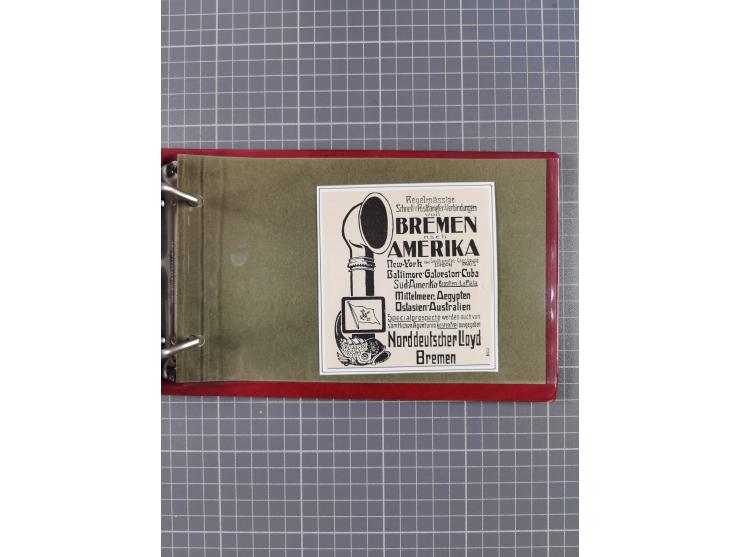1866/1960 (ca.), interessanter Sammlungsposten inkl. sehr viel Dt. Seepost, Anlandungsstempeln, frühe Schiffspost, kleine Sam