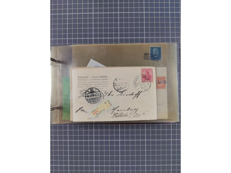 1866/1960 (ca.), interessanter Sammlungsposten inkl. sehr viel Dt. Seepost, Anlandungsstempeln, frühe Schiffspost, kleine Sam