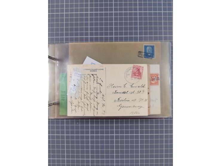 1866/1960 (ca.), interessanter Sammlungsposten inkl. sehr viel Dt. Seepost, Anlandungsstempeln, frühe Schiffspost, kleine Sam