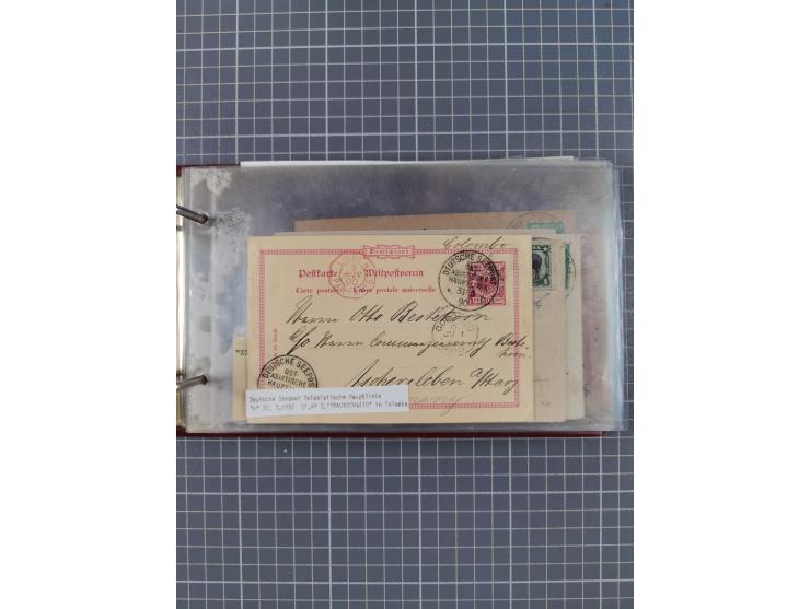 1866/1960 (ca.), interessanter Sammlungsposten inkl. sehr viel Dt. Seepost, Anlandungsstempeln, frühe Schiffspost, kleine Sam