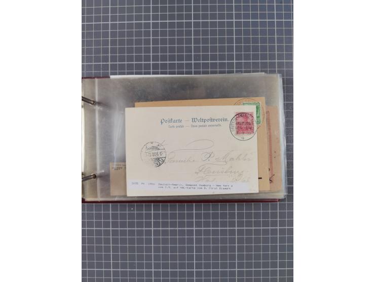 1866/1960 (ca.), interessanter Sammlungsposten inkl. sehr viel Dt. Seepost, Anlandungsstempeln, frühe Schiffspost, kleine Sam