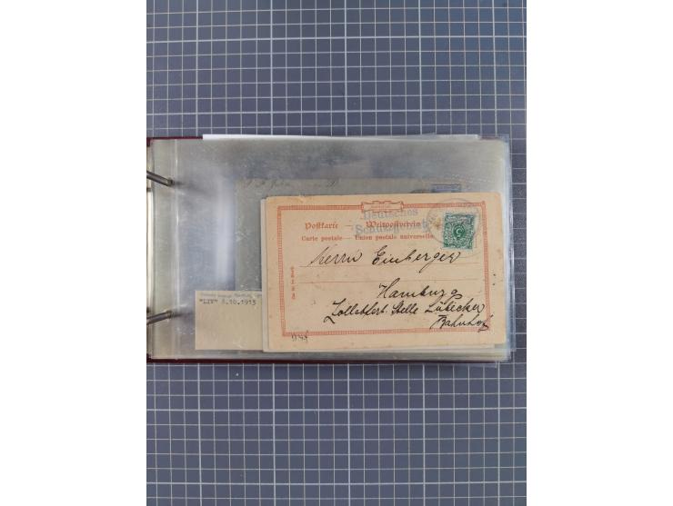 1866/1960 (ca.), interessanter Sammlungsposten inkl. sehr viel Dt. Seepost, Anlandungsstempeln, frühe Schiffspost, kleine Sam