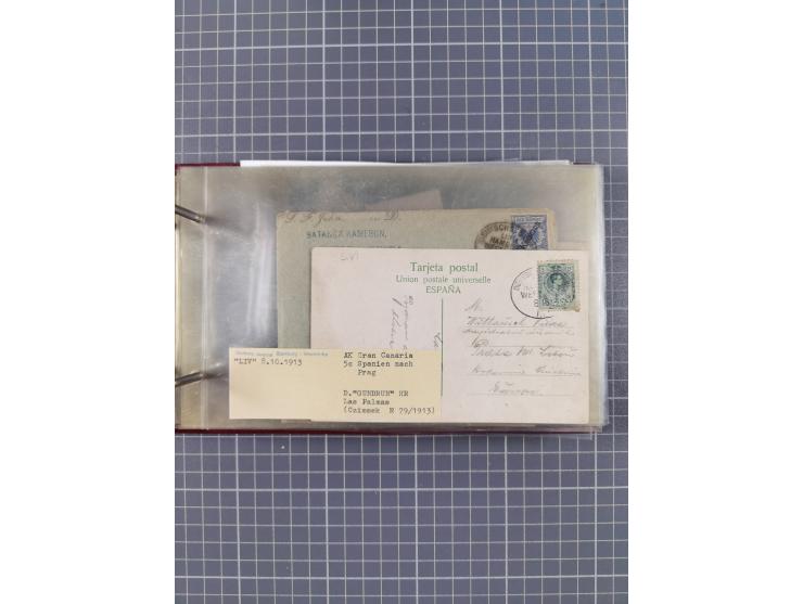 1866/1960 (ca.), interessanter Sammlungsposten inkl. sehr viel Dt. Seepost, Anlandungsstempeln, frühe Schiffspost, kleine Sam