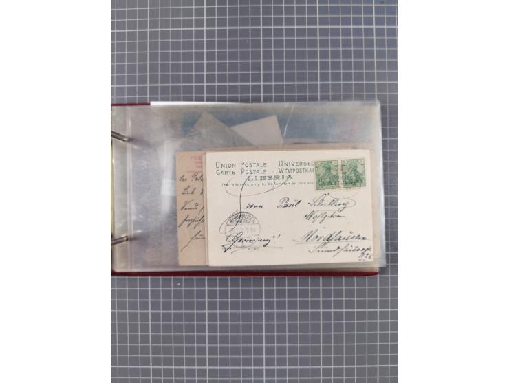 1866/1960 (ca.), interessanter Sammlungsposten inkl. sehr viel Dt. Seepost, Anlandungsstempeln, frühe Schiffspost, kleine Sam