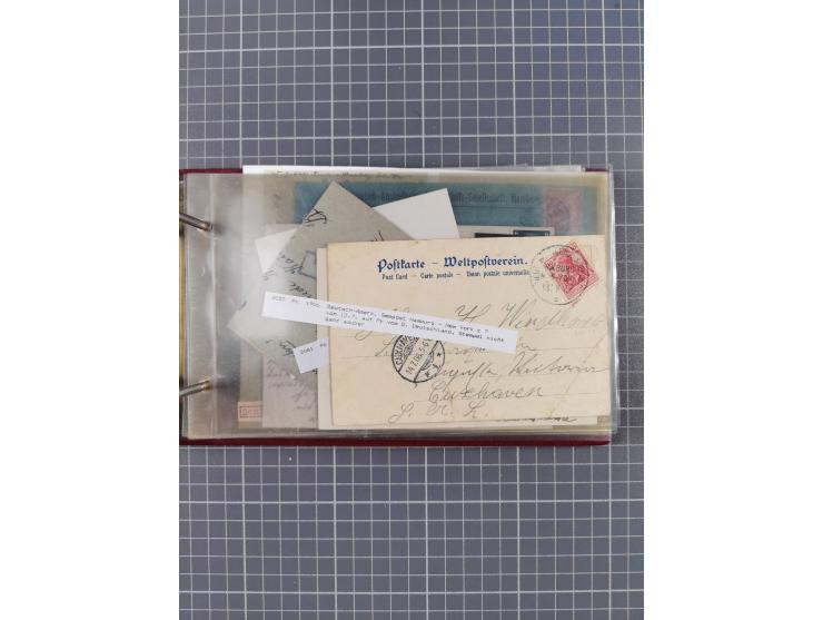 1866/1960 (ca.), interessanter Sammlungsposten inkl. sehr viel Dt. Seepost, Anlandungsstempeln, frühe Schiffspost, kleine Sam