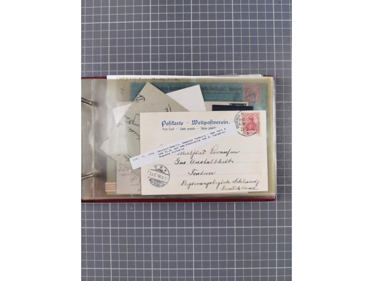 1866/1960 (ca.), interessanter Sammlungsposten inkl. sehr viel Dt. Seepost, Anlandungsstempeln, frühe Schiffspost, kleine Sam
