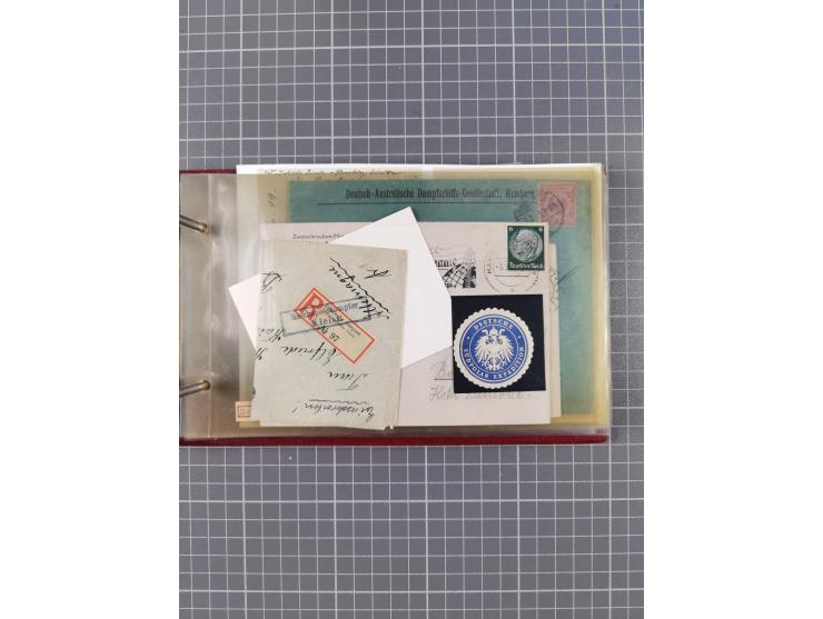 1866/1960 (ca.), interessanter Sammlungsposten inkl. sehr viel Dt. Seepost, Anlandungsstempeln, frühe Schiffspost, kleine Sam