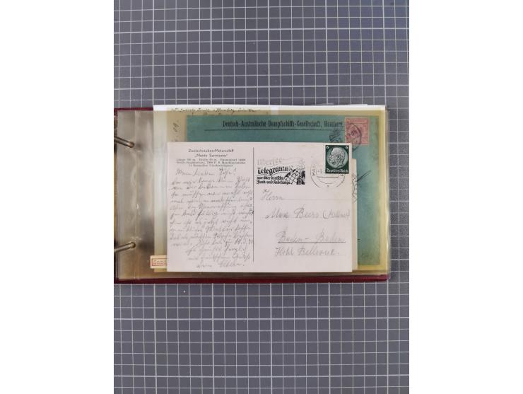 1866/1960 (ca.), interessanter Sammlungsposten inkl. sehr viel Dt. Seepost, Anlandungsstempeln, frühe Schiffspost, kleine Sam