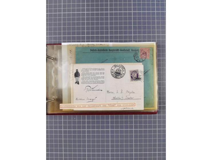 1866/1960 (ca.), interessanter Sammlungsposten inkl. sehr viel Dt. Seepost, Anlandungsstempeln, frühe Schiffspost, kleine Sam