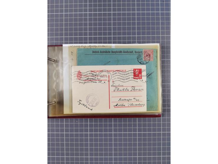 1866/1960 (ca.), interessanter Sammlungsposten inkl. sehr viel Dt. Seepost, Anlandungsstempeln, frühe Schiffspost, kleine Sam