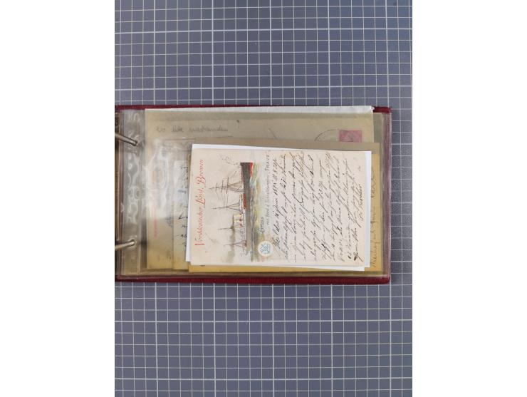 1866/1960 (ca.), interessanter Sammlungsposten inkl. sehr viel Dt. Seepost, Anlandungsstempeln, frühe Schiffspost, kleine Sam