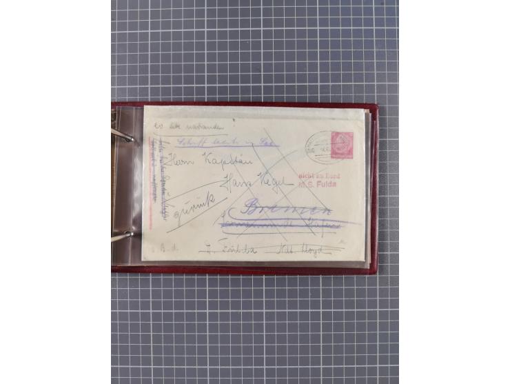 1866/1960 (ca.), interessanter Sammlungsposten inkl. sehr viel Dt. Seepost, Anlandungsstempeln, frühe Schiffspost, kleine Sam