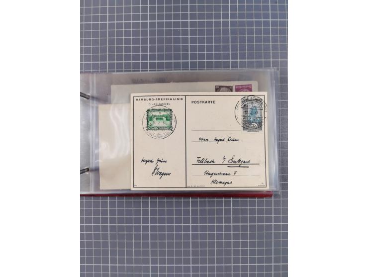 1866/1960 (ca.), interessanter Sammlungsposten inkl. sehr viel Dt. Seepost, Anlandungsstempeln, frühe Schiffspost, kleine Sam