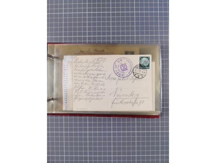 1866/1960 (ca.), interessanter Sammlungsposten inkl. sehr viel Dt. Seepost, Anlandungsstempeln, frühe Schiffspost, kleine Sam